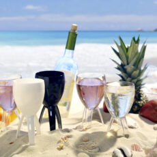 calici e bicchieri per spiagge